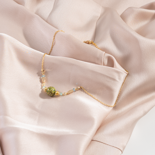 citrine crystal necklace