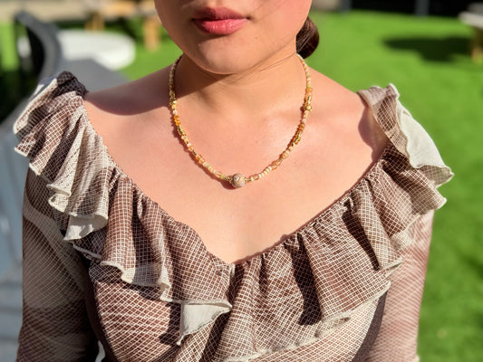 handcrafted beaded necklace