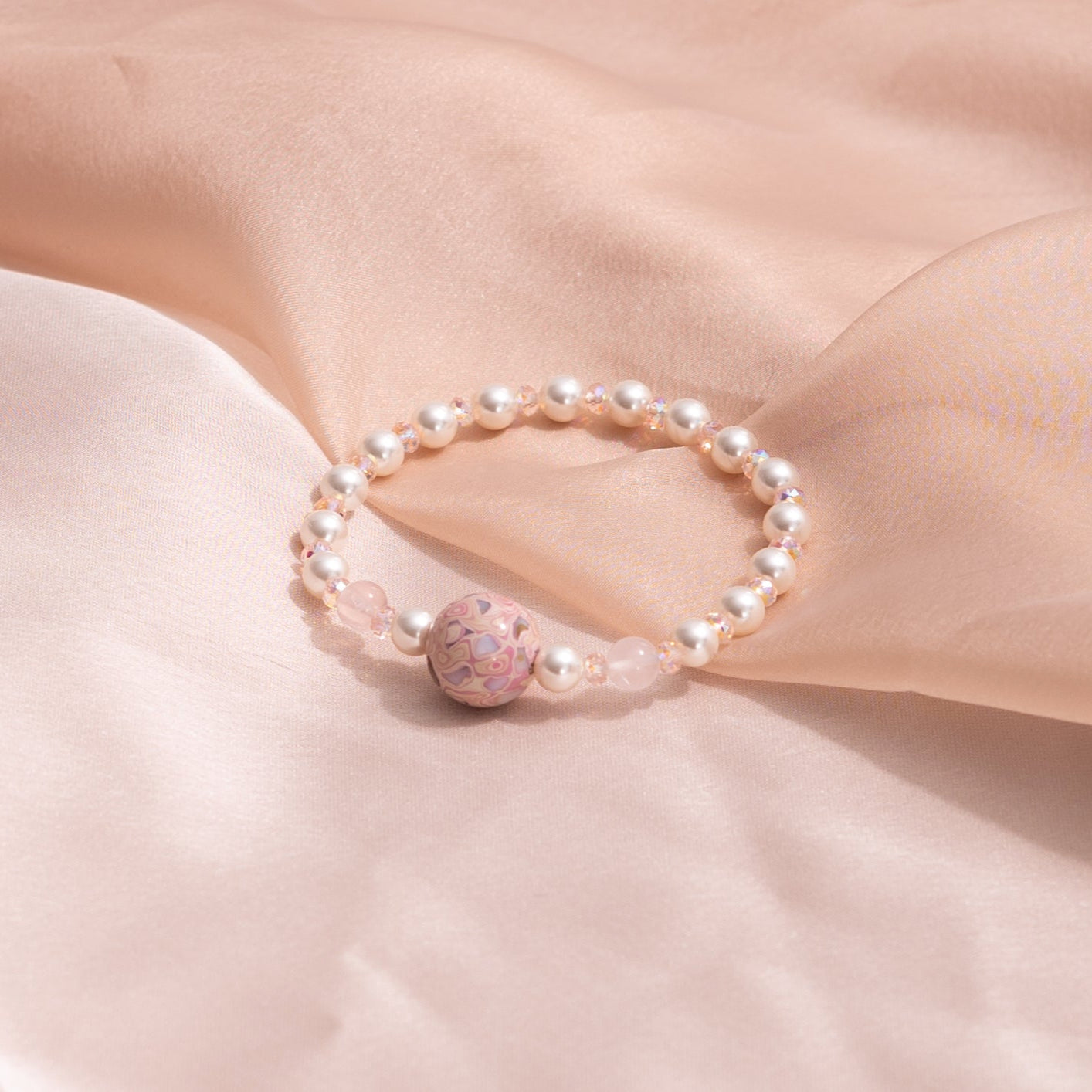 Pearl Blossom Lacquer Bracelet