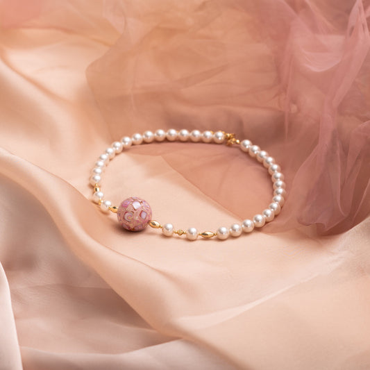 Blush Armor Pearl Necklace