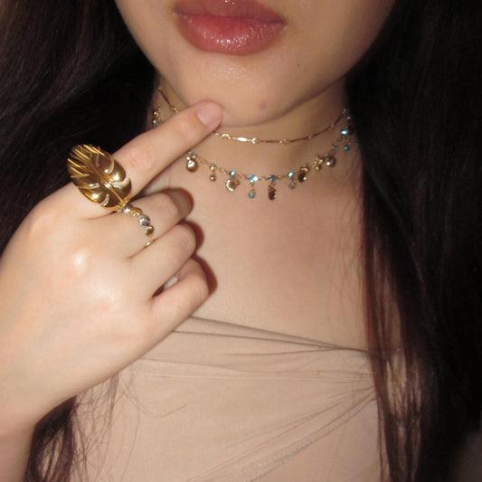 Aegean Muse Necklace – Ocean Elegance, Timeless Allure